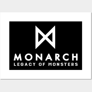 Monarch legacy of monster - black and white logo Posters and Art